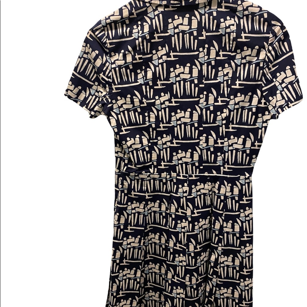 Tory Burch short sleeve Figurine  Poplin shirt dress - Picture 3 of 11